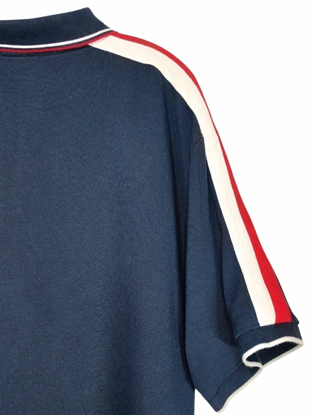 Polo Ralph Lauren Big Pony Polo Shirt 2XB Navy Red White Woven Collar Trim Logo - Picture 10 of 13